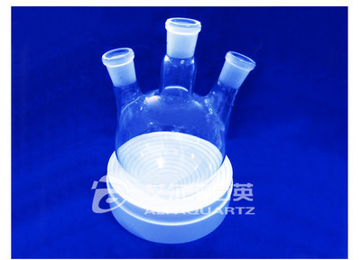 【石英玻璃烧瓶 三口烧瓶 耐高温耐酸腐石英仪器深加工 可定制】价格,厂家,图片,其他实验室仪器、配套设备,东海县艾尔法石英制品-
