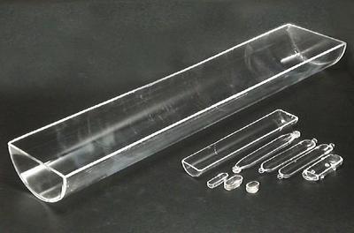 石英玻璃供应商/生产供应石英玻璃半圆舟-东海县创通石英制品